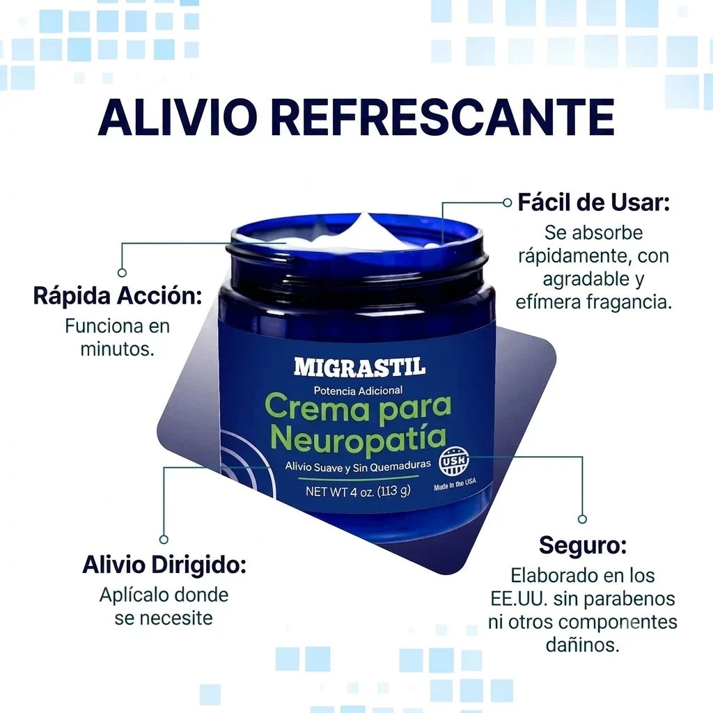 Crema para Neuropatía - Extra Strength (Alivio para Pies, Manos y Piernas)